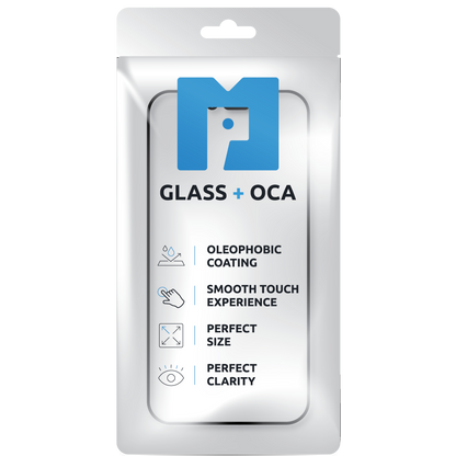 Écran en verre + OCA MP compatible avec Apple iPhone 13 Pro Max, Noir