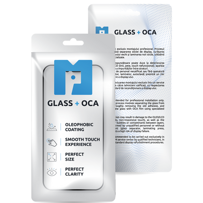 Displayglas + OCA MP kompatibel mit Apple iPhone 17, Schwarz