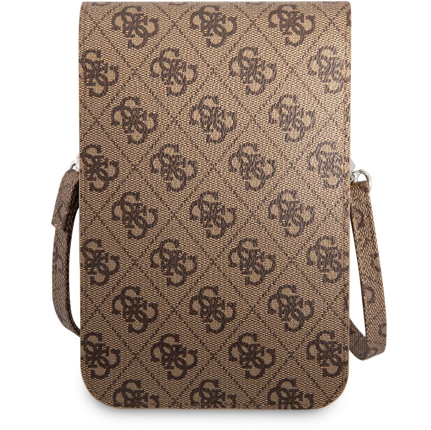 Sac Universel pour Téléphone, Guess, Logo Triangle 4G, Marron