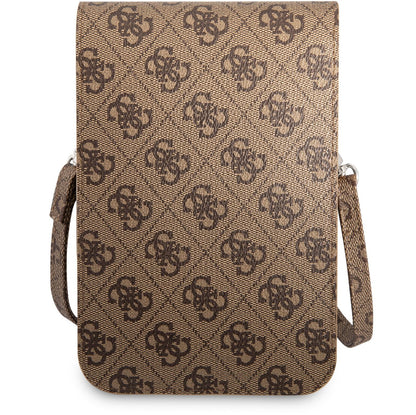 Sac Universel pour Téléphone, Guess, Logo Triangle 4G, Marron