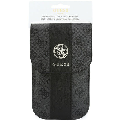 Universelle Handytasche, Guess, 4G Classic Logo Stripe, Schwarz