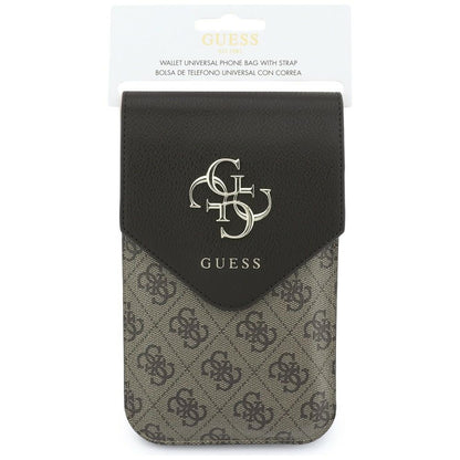 Universelle Handytasche, Guess, 4G Grained Classic Logo, Braun