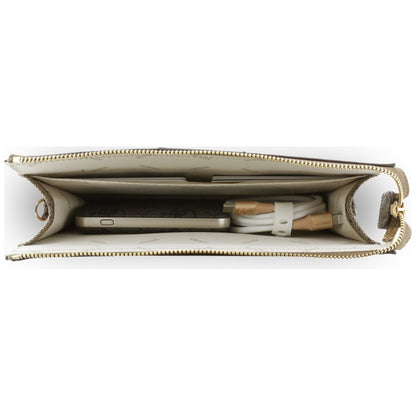 Universelle Handytasche, Guess, 4G Round Classic Logo Stripe, Braun