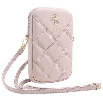 Universal Phone Bag, Guess, Quilted 4G, Pink