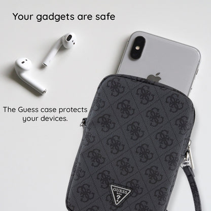 Universaltasche für Telefon, Guess, Triangle 4G, Schwarz