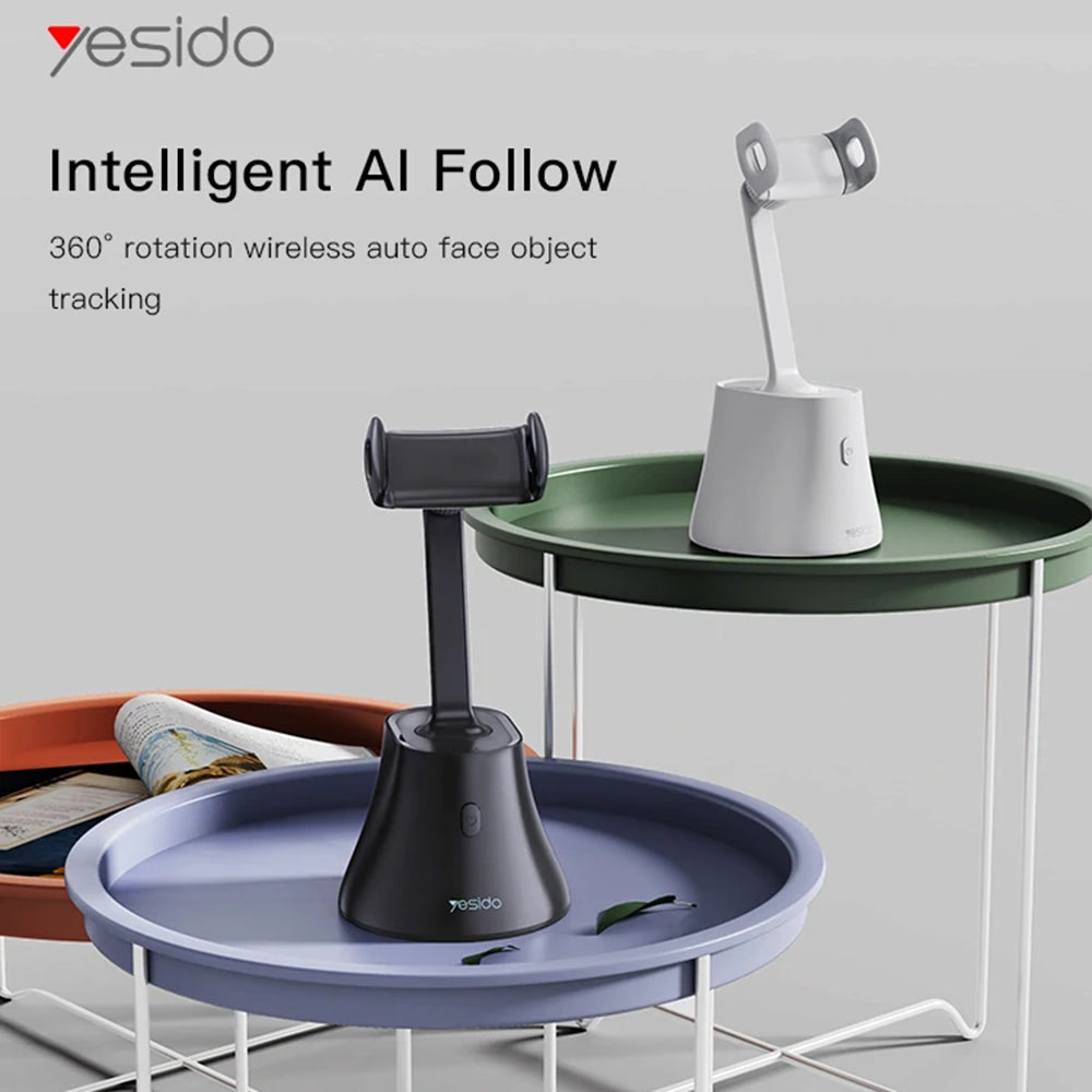 Stabilisateur Gimbal Yesido SF10 Suivi de Visage 360, Noir