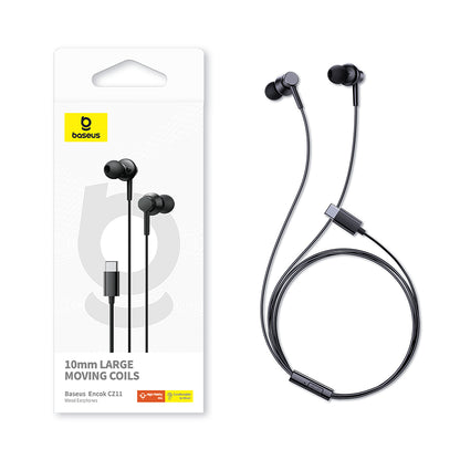 Handsfree USB-C Baseus Encok CZ11, Schwarz A00164300113-Z1