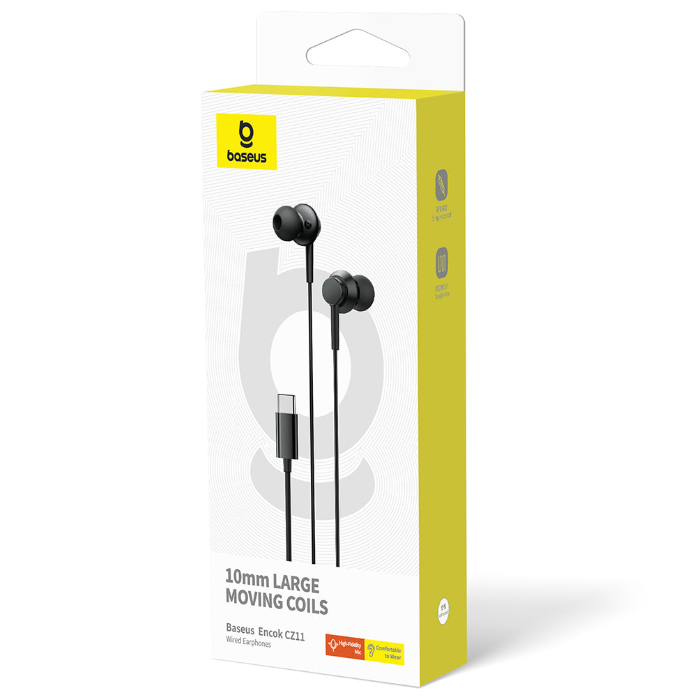 Handsfree USB-C Baseus Encok CZ11, Schwarz A00164300113-Z1