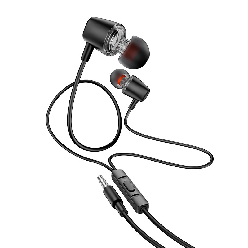Kit mains libres 3,5 mm HOCO M107, noir