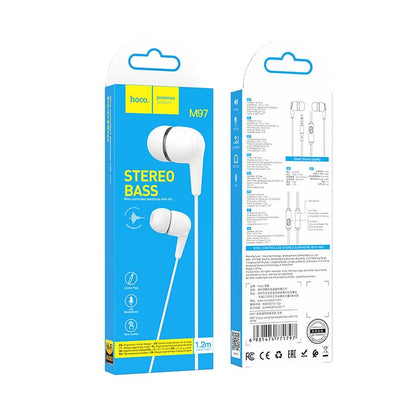 Handsfree 3.5mm HOCO M97, Blanc