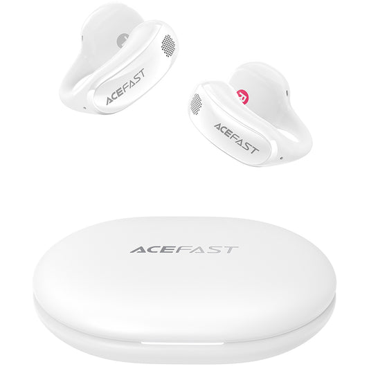 Handsfree Bluetooth Acefast Aceclip Pro, TWS, Weiß