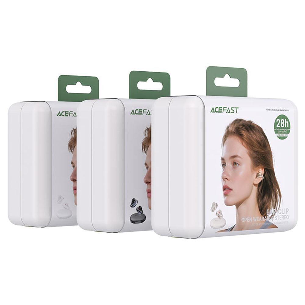 Kit mains libres Bluetooth Acefast Aceclip Pro, TWS, Blanc