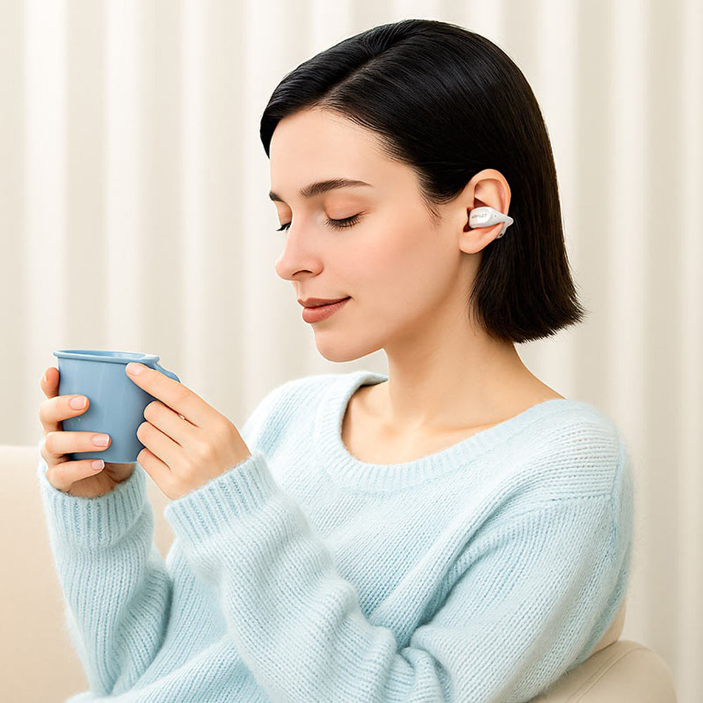 Kit mains libres Bluetooth Acefast Aceclip Pro, TWS, Blanc