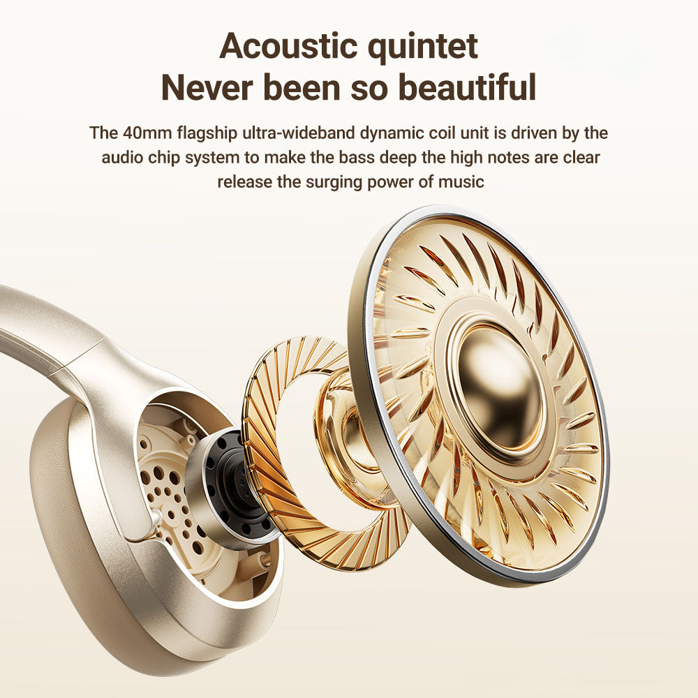 Handsfree Bluetooth Acefast H5, A2DP, ANC, White