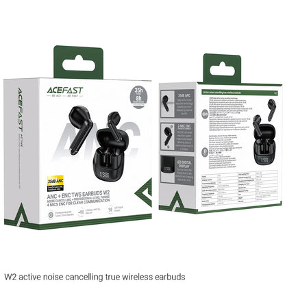 Kit mains libres Bluetooth Acefast W2, TWS, Noir