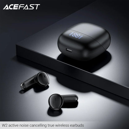 Handsfree Bluetooth Acefast W2, TWS, Schwarz