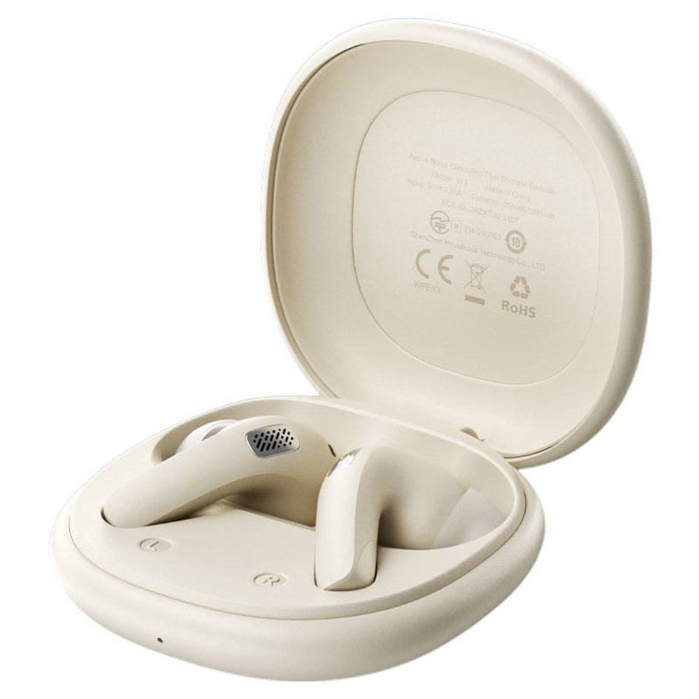 Handsfree Bluetooth Acefast W3, TWS, ANC, Khaki