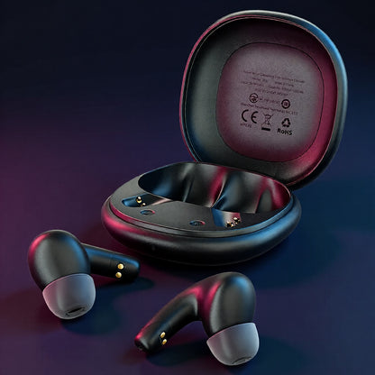 Bluetooth-Freisprecheinrichtung Acefast W3, TWS, ANC, Schwarz