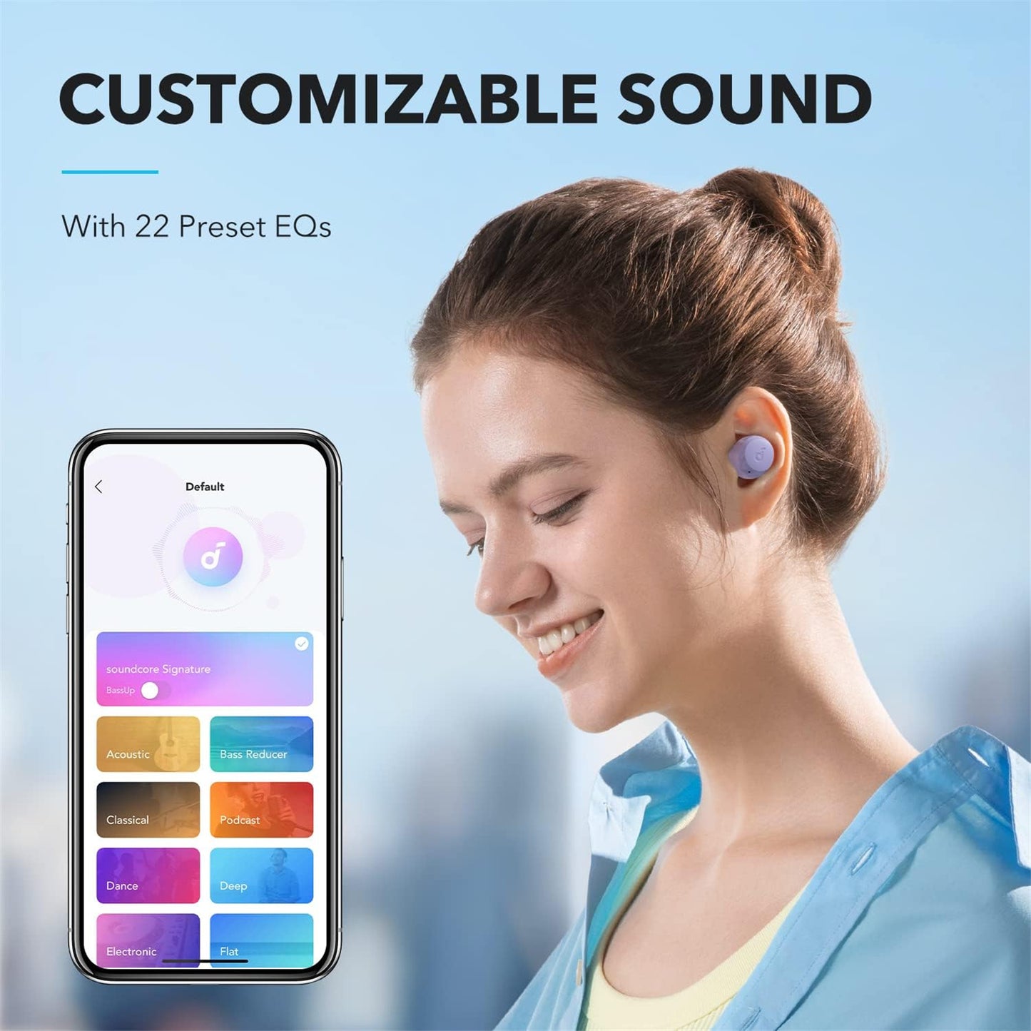 Handsfree Bluetooth Anker SoundCore A25i, TWS, Violett A3948GQ2