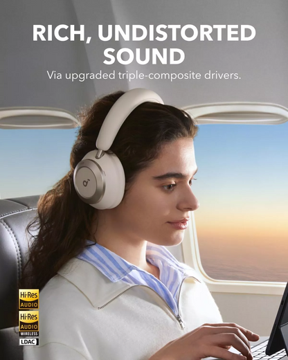 Handsfree Bluetooth Anker Soundcore Space One Pro, A2DP, ANC, Weiß A3062G21