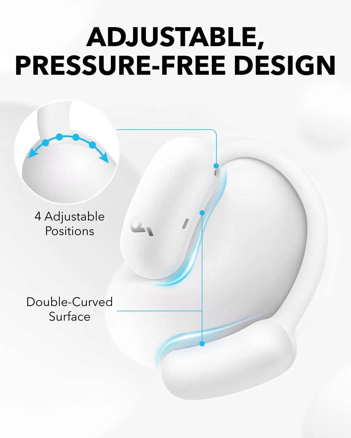 Handsfree Bluetooth Anker SoundCore AeroFit 2, TWS, White A3874G21