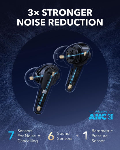Kit mains libres Bluetooth Anker SoundCore Liberty 4 Pro, TWS, ANC, Noir A3954G11