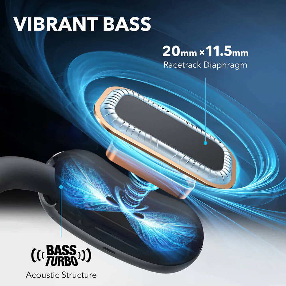 Handsfree Bluetooth Anker SoundCore AeroFit 2, TWS, Schwarz A3874G11