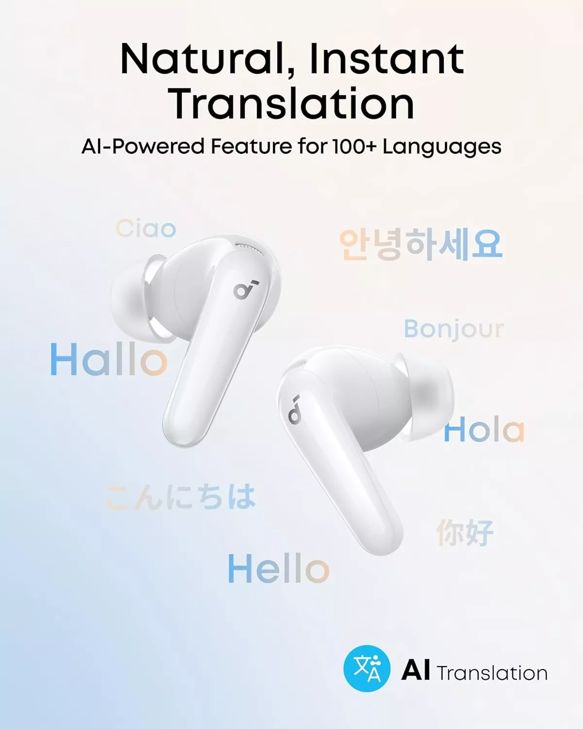 Bluetooth-Headset Anker Soundcore R60i, TWS, ANC, Weiß D1202G21