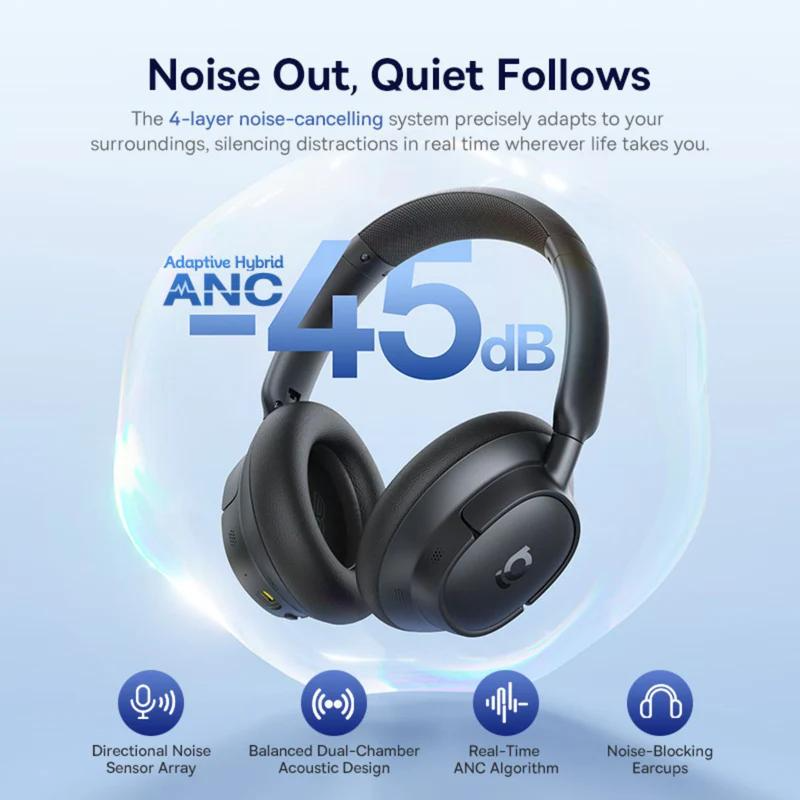 Bluetooth-Freisprecheinrichtung Baseus Bass BH1 NC, MultiPoint, A2DP, ANC, Schwarz A0203703