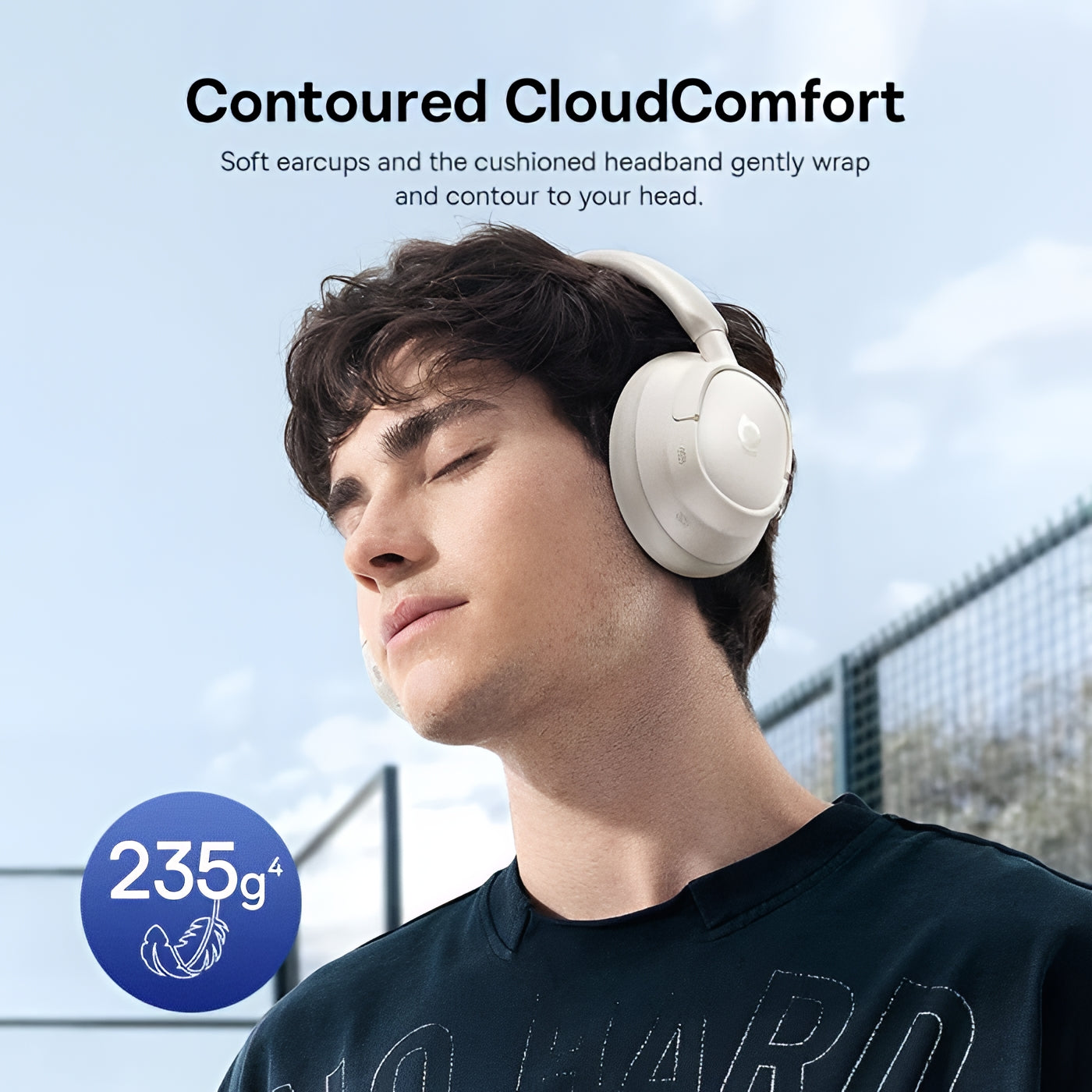 Kit mains libres Bluetooth Baseus Bass BH1 NC, MultiPoint, A2DP, ANC, Blanc A0203702
