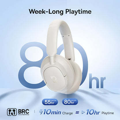 Kit mains libres Bluetooth Baseus Bass BH1 NC, MultiPoint, A2DP, ANC, Blanc A0203702