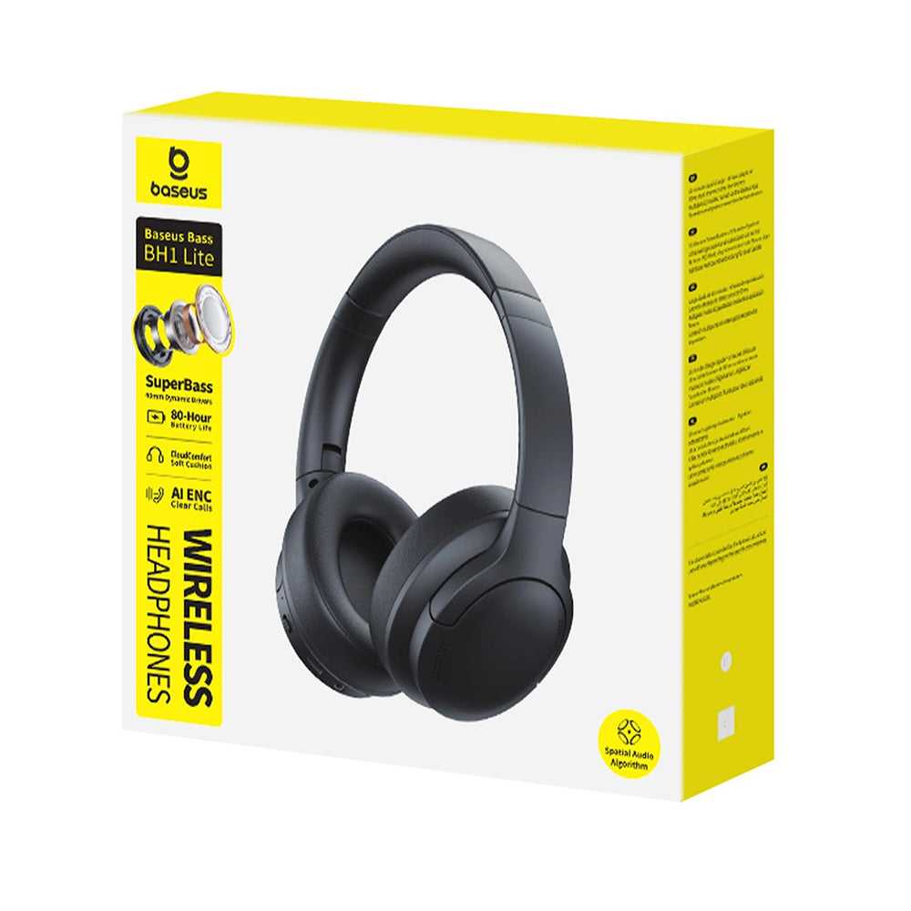 Handsfree Bluetooth Baseus BH1 Lite, A2DP, Schwarz A0203C00