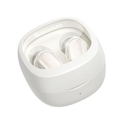 Kit mains libres Bluetooth Baseus Bowie WM02, TWS, Blanc, Reconditionné NGTW370202