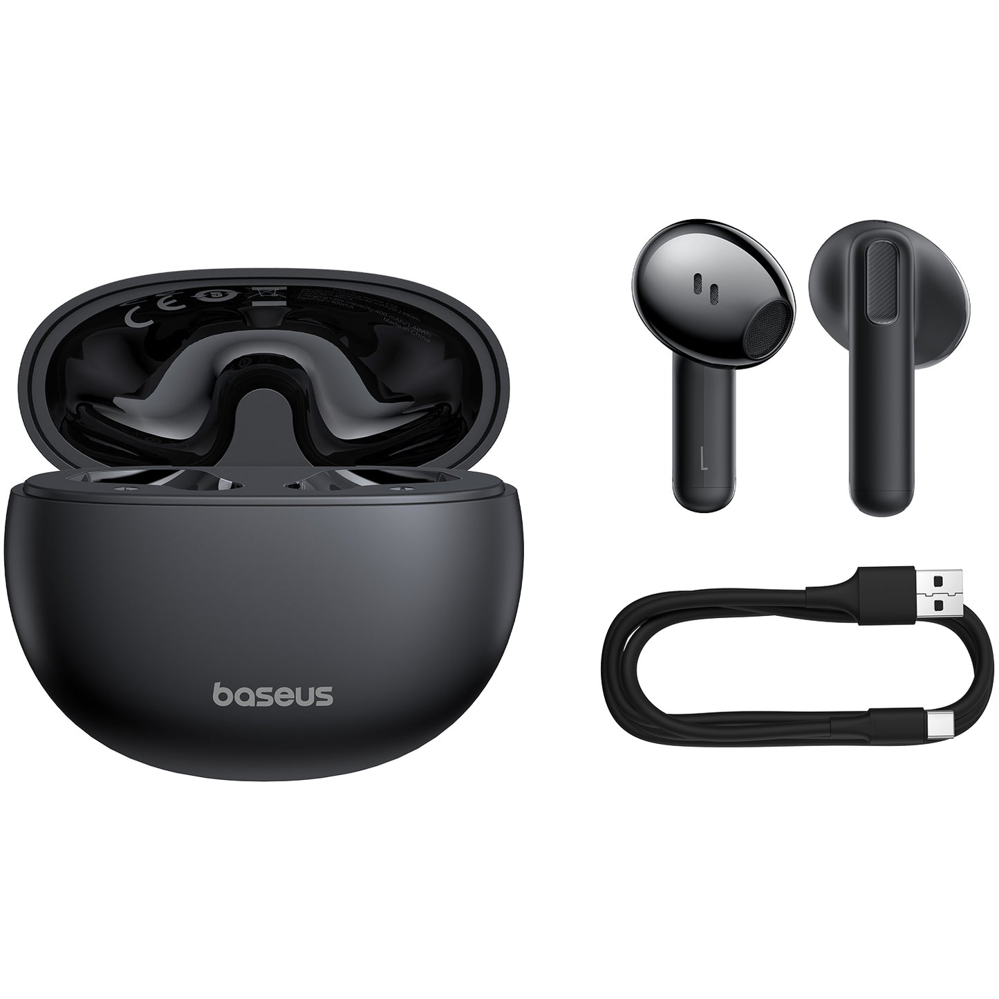 Handsfree Bluetooth Baseus Bowie E12, TWS, Negru A00059801126-Z1