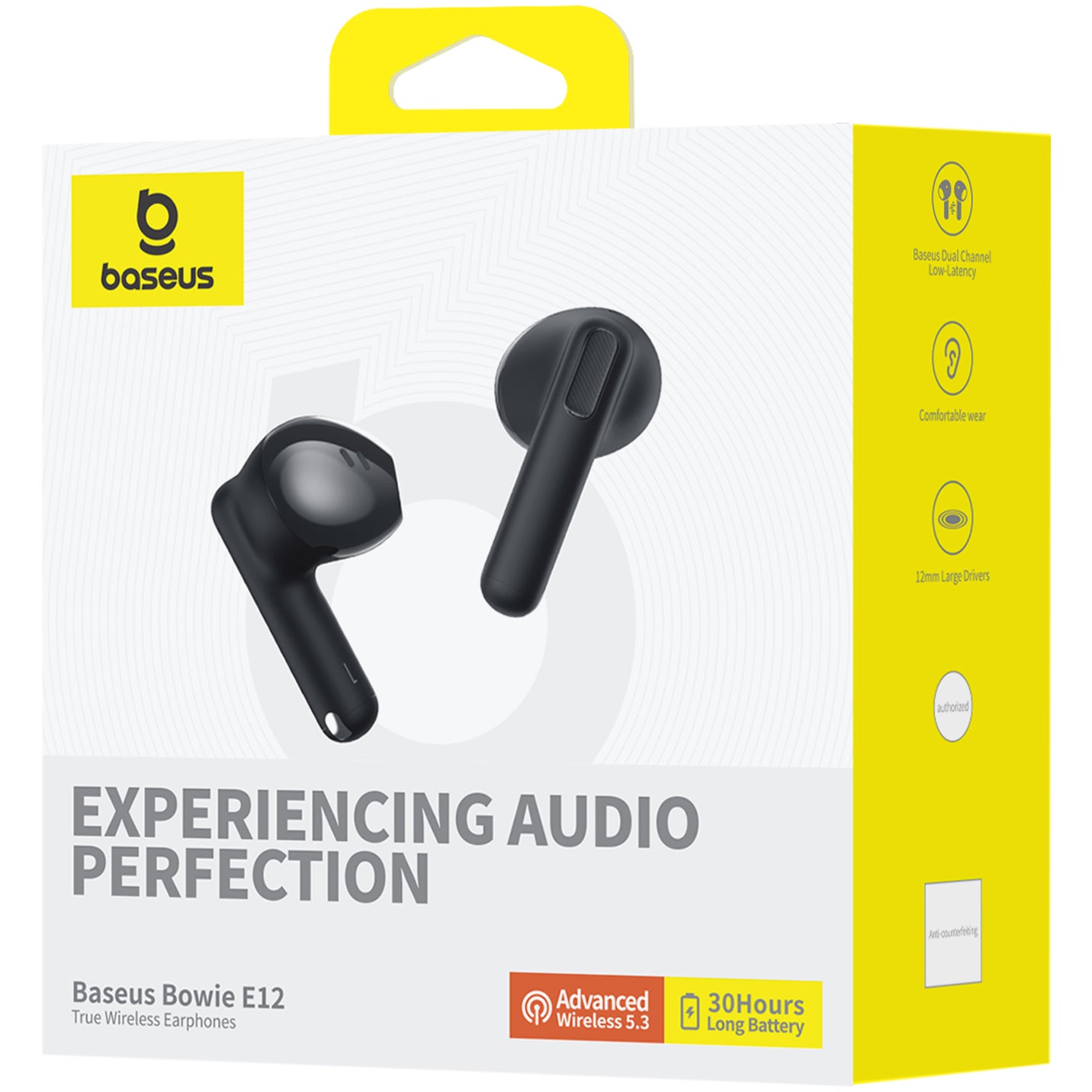 Handsfree Bluetooth Baseus Bowie E12, TWS, Negru A00059801126-Z1