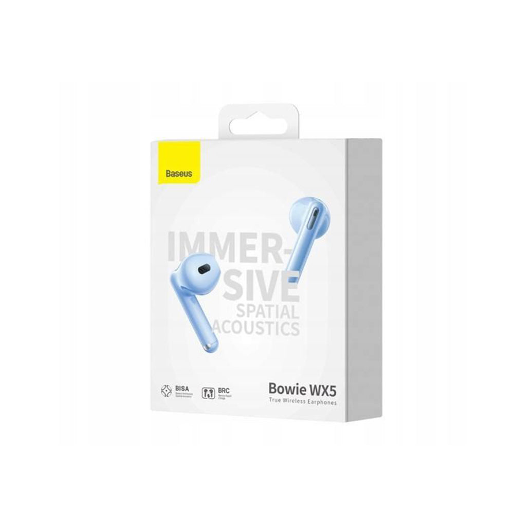 Handsfree Bluetooth Baseus Bowie WX5, TWS, Blau A00051000313-00