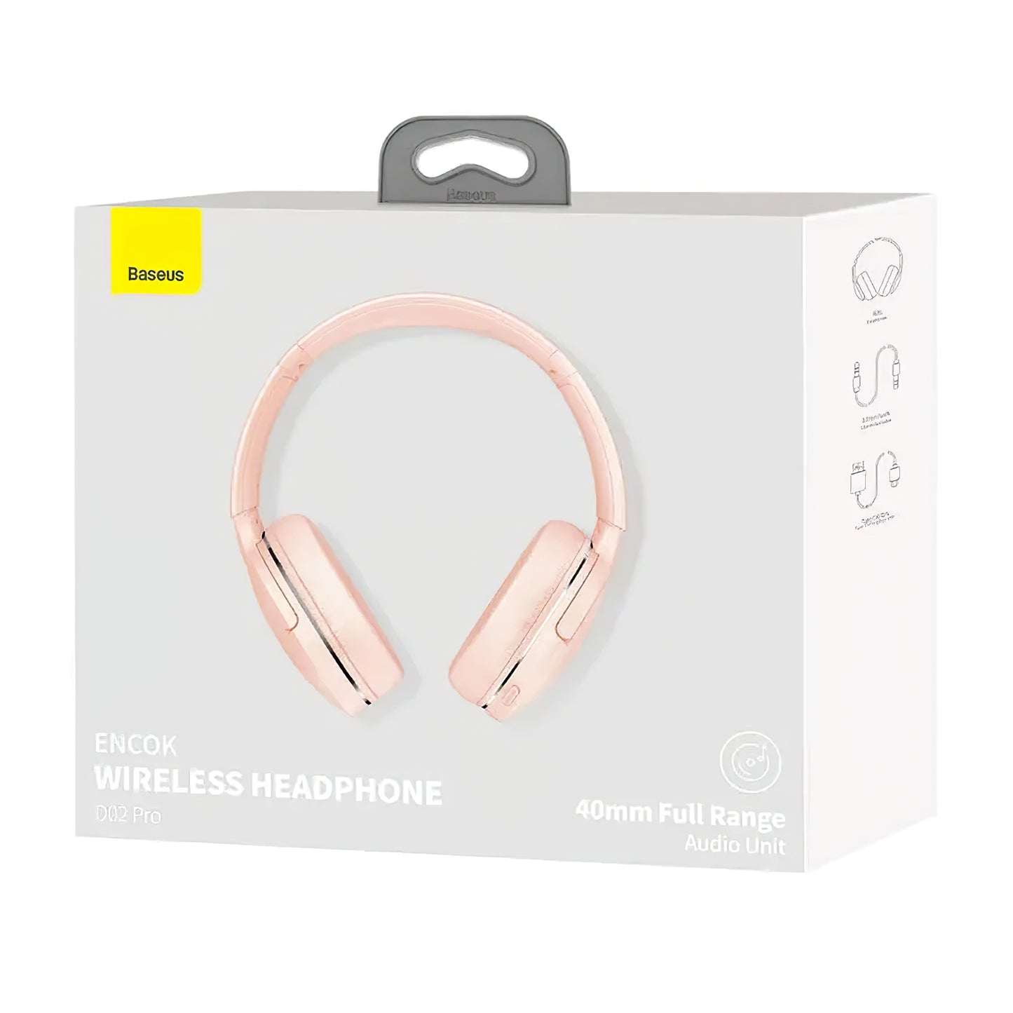 Casque Bluetooth mains libres Baseus Encok D02 Pro, MultiPoint, A2DP, Rose NGTD010304