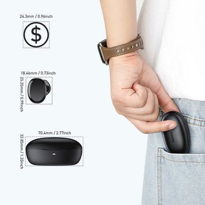 Kit mains libres Bluetooth Baseus Encok W11, TWS, Noir NGTW060001