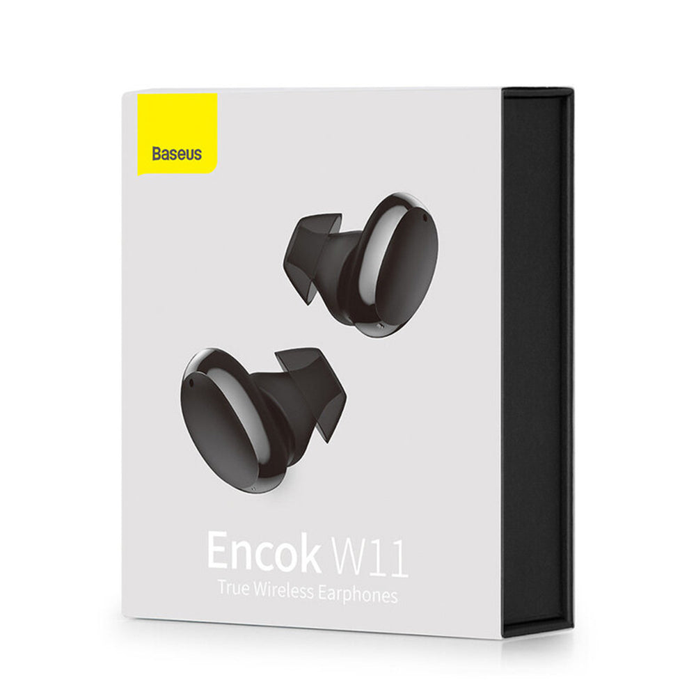 Kit mains libres Bluetooth Baseus Encok W11, TWS, Noir NGTW060001