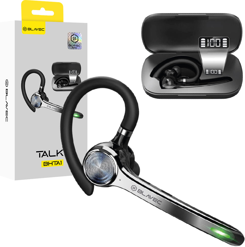 Kit mains libres Bluetooth Blavec Talk 1, MultiPoint, A2DP, Noir