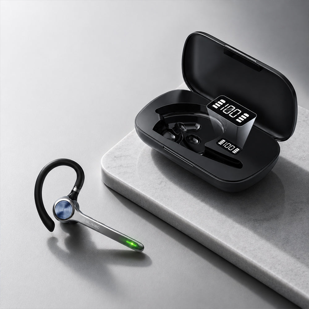Kit mains libres Bluetooth Blavec Talk 1, MultiPoint, A2DP, Noir