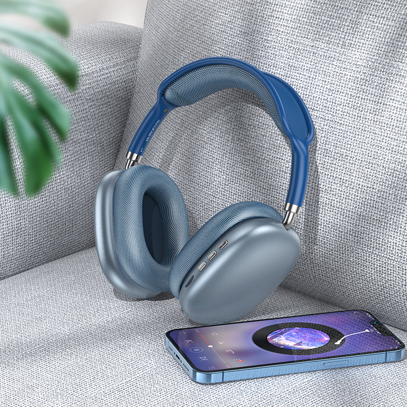 Borofone BO22 Elegant Bluetooth-Headset, A2DP, Blau