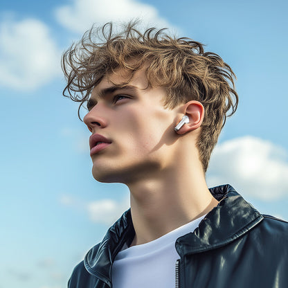 Handsfree Bluetooth Borofone BW88 Deep Rhyme, TWS, Weiß