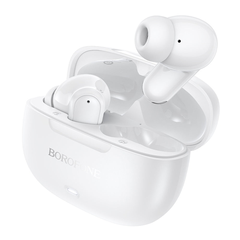 Kit mains libres Bluetooth Borofone BW96 Mellow, TWS, Blanc