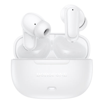 Kit mains libres Bluetooth Borofone BW96 Mellow, TWS, Blanc