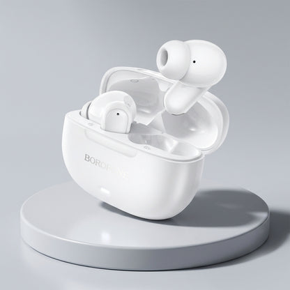Kit mains libres Bluetooth Borofone BW96 Mellow, TWS, Blanc