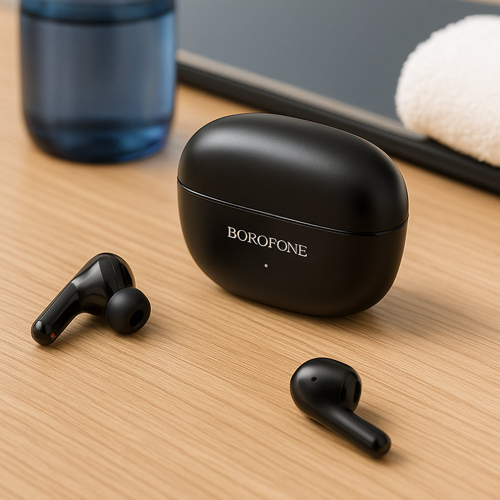 Écouteurs Bluetooth Borofone FQ1 Shine, TWS, Noir