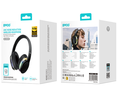 Kit mains libres Bluetooth BWOO BO-BW587, A2DP, ANC, Noir