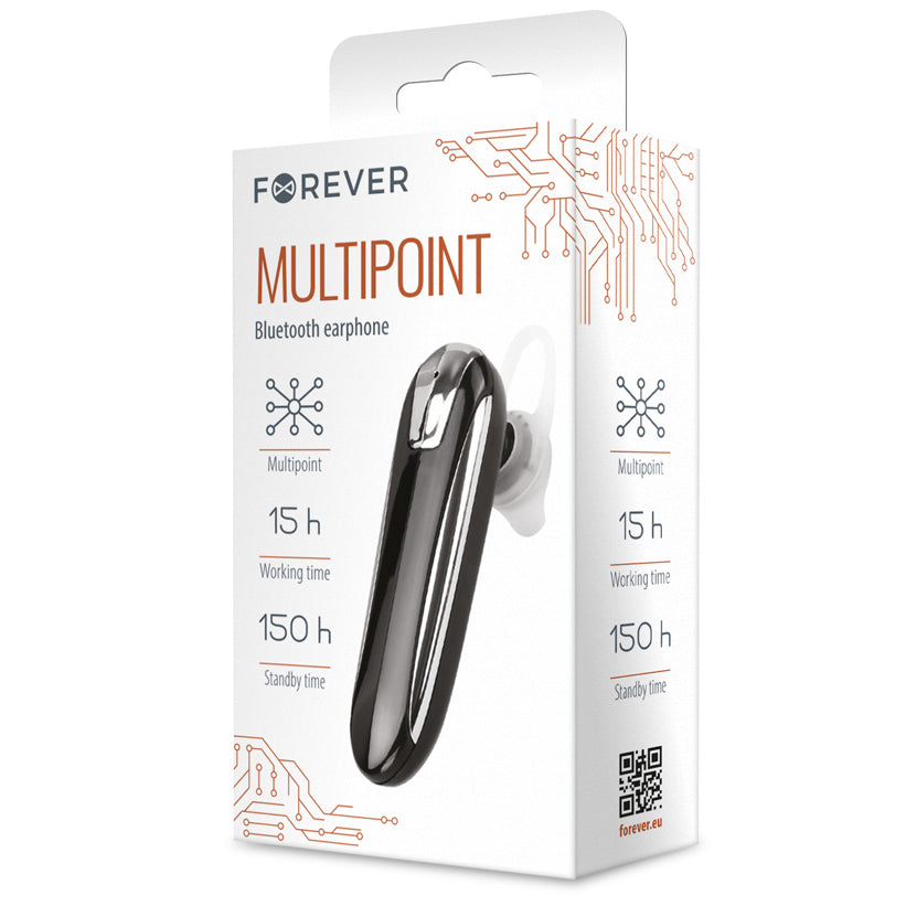 Handsfree Bluetooth Forever FBE-01, MultiPoint, Schwarz 