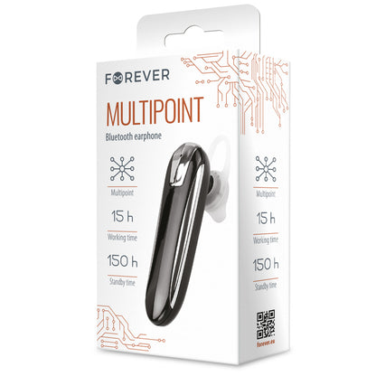 Handsfree Bluetooth Forever FBE-01, MultiPoint, Schwarz 
